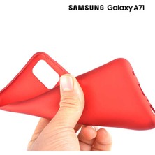 Microsonic Matte Silicone Samsung Galaxy A71 Kılıf Siyah