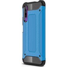 Microsonic Huawei P Smart Pro Kılıf Rugged Armor Mavi