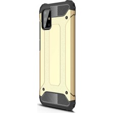 Microsonic Samsung Galaxy A71 Kılıf Rugged Armor Gold