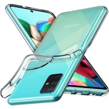 Microsonic Samsung Galaxy A71 Kılıf Transparent Soft Beyaz