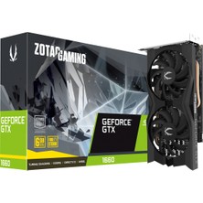 Zotac Nvidia GeForce GTX1660 Twin Fan 6GB 192Bit GDDR5  Ekran Kartı ZT-T16600K-10M