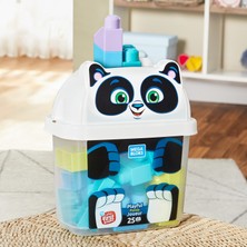 Mega Bloks® Sevimli Hayvanlar Blok Kutusu - Panda, 25 Adet Büyük Boyutlu Bloklar, 1 Yaştan İtibaren, Saklama Kabı Dahil, GCT47