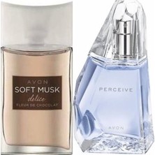 Avon Soft Musk Delice 50 Ml Kadın Edt+Avon Perceive 50 Ml Kadın Edp