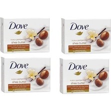Dove Cream Bar Güzellik Sabunu Shea Butter And Vanilla Scent  100 Gr X 4