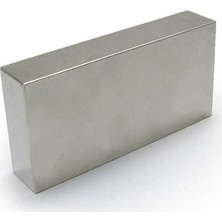 Mıknatıs AVM Tehlikeli - Çok Güçlü Neodyum Mıknatıs 100x50x20 mm - Nikel Kaplama - 250 kg Çekim Gücü