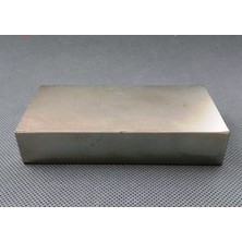 Mıknatıs AVM Tehlikeli - Çok Güçlü Neodyum Mıknatıs 100x50x20 mm - Nikel Kaplama - 250 kg Çekim Gücü
