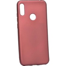 Tekno Grup Huawei Y6s 2019 Kılıf Mat Premium Silikon Kılıf Bordo + Tam Kaplayan 5D Cam Ekran Koruyucu