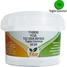 Tito Yeşil Gıda Renklendiricisi Toz Yağda Çözünür 50 g