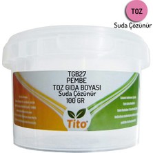 Tito Pembe Gıda Renklendiricisi Toz Suda Çözünür 100 g