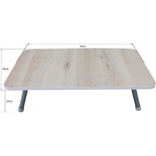 Esmahome Laptop Masası Katlanır Ayaklı - Çok Amaçlı Servis Masası 40 x 70 cm