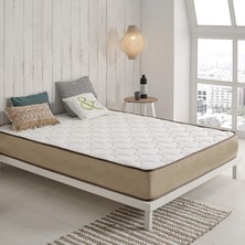 Heyner Tek Kişilik Linen Series  Visco Yatak Lüx   Keten Kumaşlı Visco Yatak 80 x 190 cm