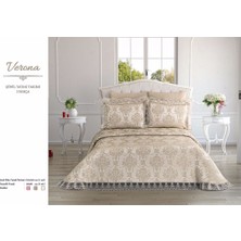 Butik Homee Verona Şönil Yatak Örtüsü Cappuccino