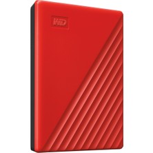 Wd My Passport 2tb 2.5 Inc USB 3.2 Kırmızı Taşınabilir Disk WDBYVG0020BRD-WESN