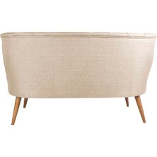 Ze10 Design Richland  Loveseat Ikili Kanape Krem