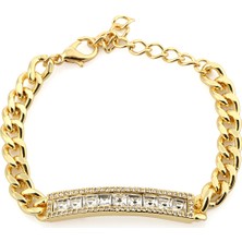 Forentina Kadın Altın Kaplama Baget Taşlı Bileklik Ps1071