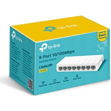 TP-Link LS1008. 8-Port 10/100Mbps Masaüstü Switch