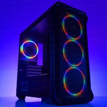 Dark Guardian Mini 500W 80+ 4x12cm Fixed RGB LED Fanlı USB 3.0 Bilgisayar Kasası (DKCHGRMINI580BR)