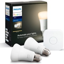 Philips Hue Beyaz Akıllı Başlangıç Seti 2'li E27 Bluetooth