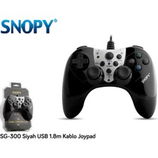 Snopy Sg-300 Siyah Usb 1.8M Kablo Joypad