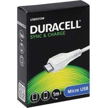 Duracell Micro USB Şarj Kablosu Beyaz USB5013W