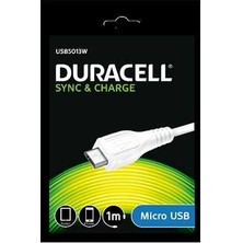 Duracell Micro USB Şarj Kablosu Beyaz USB5013W