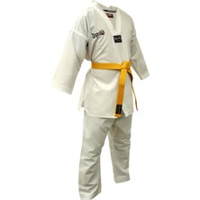 Dragon 10011 Beyaz Yaka Taekwondo Elbisesi + Beyaz Kuşak 170