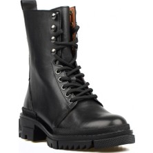 FootCourt Kadın Siyah Bağcıklı Bot