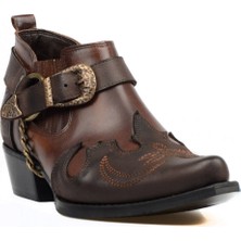 FootCourt Kahverengi Erkek Kovboy Ayakkabısı