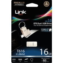 Linktech LOF-T616 16GB Type-C Otg USB 3.0 Flash Bellek
