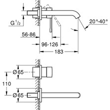 Grohe Essence 2 Delikli Lavabo Bataryası M-Size 19408AL1