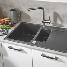 Grohe K500 Kuvars Kompozit Eviye 60 -C 100/50, Granit Gri Rengi - 31646AT0