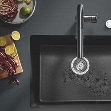 Grohe K700U Kuvars Kompozit Eviye 70 -C 61/45,7, Granit Siyah Rengi - 31655AP0