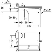 Grohe Lineare New İki Delikli Lavabo Bataryası - 23444001
