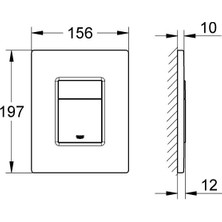 Grohe Skate Cosmopolitan Gömme Rezervuar Kumanda Paneli 38732GL0