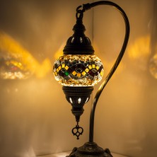 Otantik Mozaik Lamba Masaüstü Lamba Gece Lambası