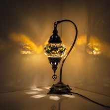 Otantik Mozaik Lamba Masaüstü Lamba Gece Lambası