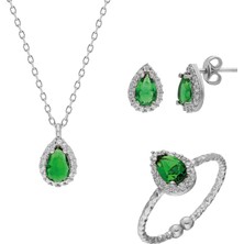 Glorria Gümüş Damla Anturaj Set