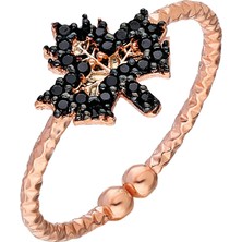 Glorria Gümüş Yaprak Yüzük