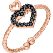 Glorria Gümüş Kalp Yüzük