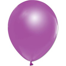 Balonevi Metalik Lila Balon 12 Inch 10'lu
