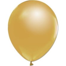 Balonevi Metalik Altın Balon 12 Inch 10'lu