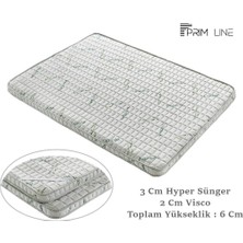 Primline Hygiene Bamboo 60 x 120 cm  Yatak Şiltesi Visco Yatak Pedi