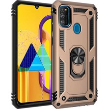 Kilifone - Galaxy M30S - Kılıf Yüzüklü Çift Katman Zırh Tank Vega Kapak