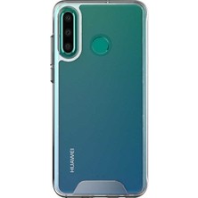 Gpack Huawei P30 Lite Kılıf Gard Nitro Şeffaf Silikon + Nano Glass Şeffaf