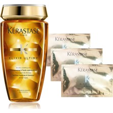 Kerastase Elixir Ultime Oleo Complexe Besleyici Şampuan 250 ml + Elixir Maske 3 x 15 ml