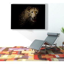 Ece Dizayn Leopar Cam Tablo 50 x 70 cm