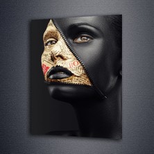 Ece Dizayn Paperface Woman Cam Tablo 50 x 70 cm