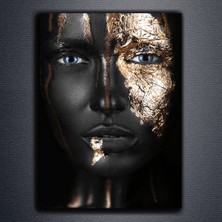 Ece Dizayn Goldface Woman Cam Tablo 50 x 70 cm