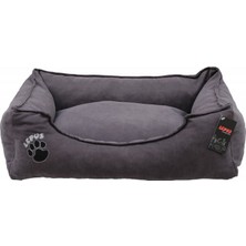 Lepus Soft Fermuarlı Köpek Yatağı Gri M 22 x 60 x 44 cm