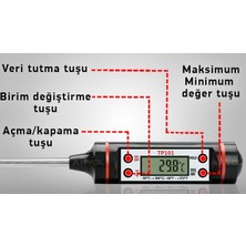 Gesi TP101 Sıvı Termometresi Daldırma 15 cm